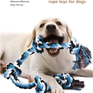 Knot Dog Toys Indestructible Durable Dog Chew Toys Tug Of War Interactive Toys Suitable For Medium And Large Dogs Pet Supplies