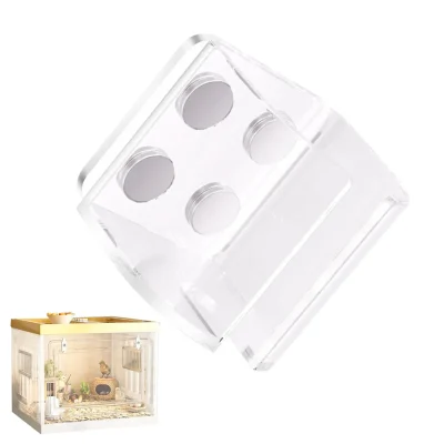 Magnetic water bottle holder water dispenser holder Small Pet Feeder Magnet Bracket Leakproof Hamster Water Bottle Holder forPet