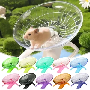 1PC Flying Saucer Silent Running Exercise Wheel for Hamsters, Mice,Hedgehog and Other Small Pets Silent Running Wheel