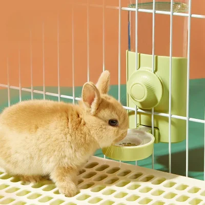 600ML Automatic Water Bottle for Rabbits Dutch Pigs Chinchillas & Hedgehogs Silent Large Capacity Pet Waterer Refill Feature