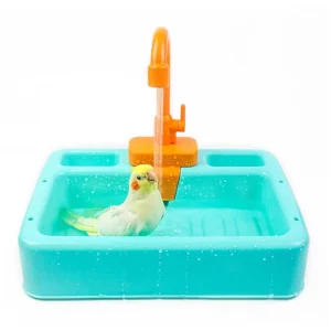 1PC Parrot Shower Pet Bird Bath Cage Basin Parrot Bath Basin Parrot Shower Bowl Birds Accessories Parrot Toy Bird Bathtub
