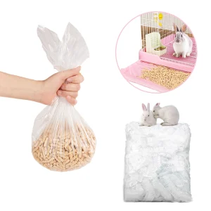 50pcs Rabbit Cage Liners Disposable Large Plastic Mat Films for Bunny Guinea Pigs Chinchillas Hamsters Hedgehogs Universal 60cm