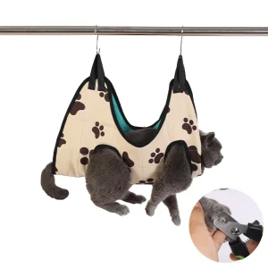 Dog Cat Grooming Hammock Fixed Bath Bag For Nail Cutting Anti Scratch Cat Trimming Restraint Bag Cat Beauty Hanging Pet Supplies