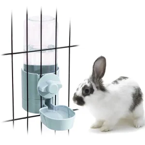 Water Dispenser Pet Automatic Pet Feeder Hanging Bowl Water Bottle Food Container Dispenser for Puppy Cats Rabbit Guinea Pig