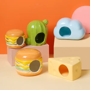2025 Pet Shop Small Pets Houses and Habitats Hamster Cage Rabbits Ceramics Pets Products for Guinea Pig Accessories Pet Supplies