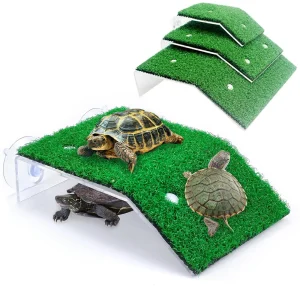 Turtle Basking Platform Resting Simulation Habitat Lawn Ramp Tortoise Dock Floating Island Reptile Terrarium Aquarium Accessory