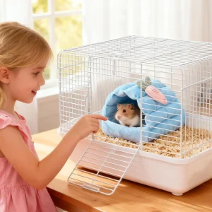 Gerbil House Warm Cage Chew-proof Breathable Hamster Home For Bunny Pet Ferret Animal Chinchilla Squirrel Birds Winter